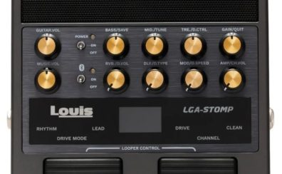 マルチエフェクター風のボディにアンプ&スピーカーを凝縮!Louis「LGA-STOMP」が新登場