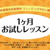 【宇都宮／大人の音楽教室】ミュージックサロン一ヶ月お試しレッスン開講中！