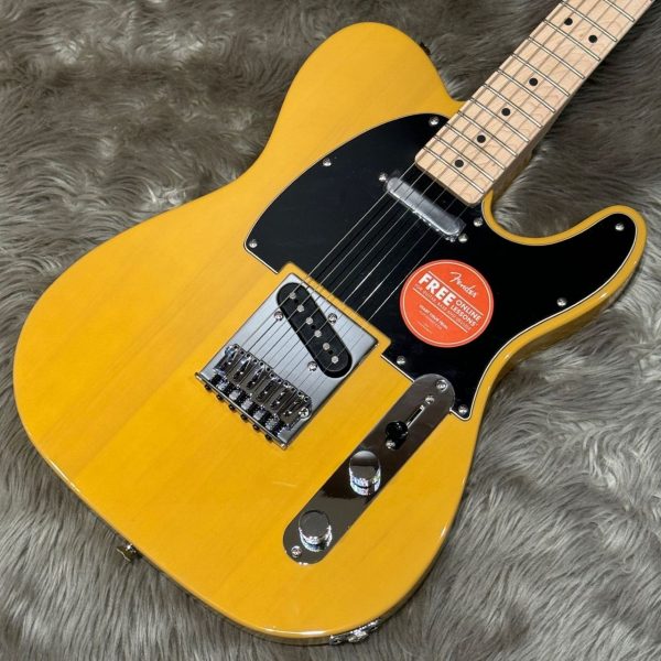 Fender Affinity Telecaster (Butterscotch Blonde)<br />
￥ 36,520 (税込)<br />
本家テレキャスターを販売するフェンダーのセカンドブランドであるスクワイア。当モデルはそんなスクワイアの、クラシカルなデザインのテレキャスターモデルです。<br />
薄型軽量ボディ、スリムで快適な演奏性の”C”シェイプネック、テレキャスターらしい歯切れがありつつ空気感のある音色を得られる1本となっています。<br />
