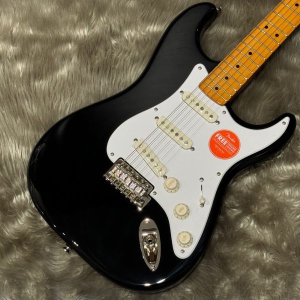 Classic Vibe ’50s Stratocaster / Maple Fingerboard (Black)<br />
￥ 61,600 (税込)<br />
アジア製ながらも、クラシックなデザインと本格的な木材を使用。オリジナル・ピックアップマイクも品質が高く、歯切れの良さがありつつも柔らかく広がりのある「ヴィンテージ系ストラトに求める音色」が得られる1本となっています。<br />
この価格帯では担当者のおすすめとなっております！！