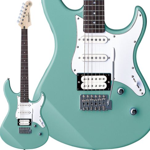 PACIFICA112V （ソニックブルー）<br />
￥ 38,500 (税込)<br />
シャープで歯切れのいいサウンドと、ヘビーでパワフルなサウンドが1本のギターで得ることが出来ます。<br />
1本のギターでいろんなジャンルをカバーしたい方には良い選択になるのではないでしょうか！<br />
人気カラーのソニックブルーです。
