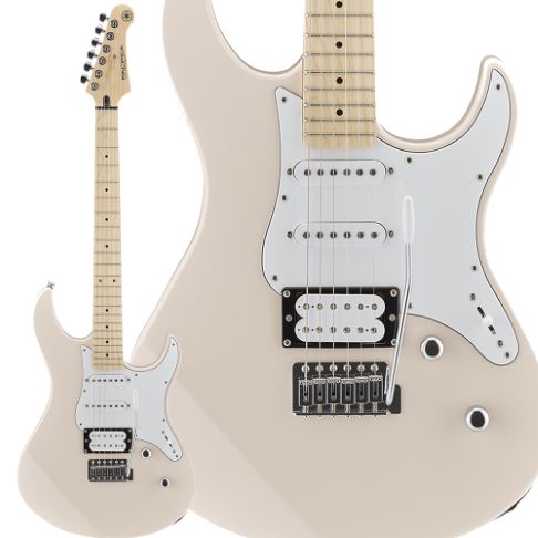 PACIFICA112VM （ソニックピンク）<br />
￥ 38,500 (税込)<br />
シャープで歯切れのいいサウンドと、ヘビーでパワフルなサウンドが1本のギターで得ることが出来ます。<br />
1本のギターでいろんなジャンルをカバーしたい方には良い選択になるのではないでしょうか！<br />
かわいい、淡いピンクです。