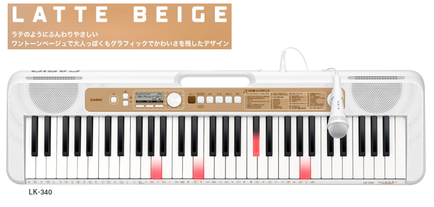 Casiotone 光ナビゲーションキーボードLK-340【8/28(木)発売予定】