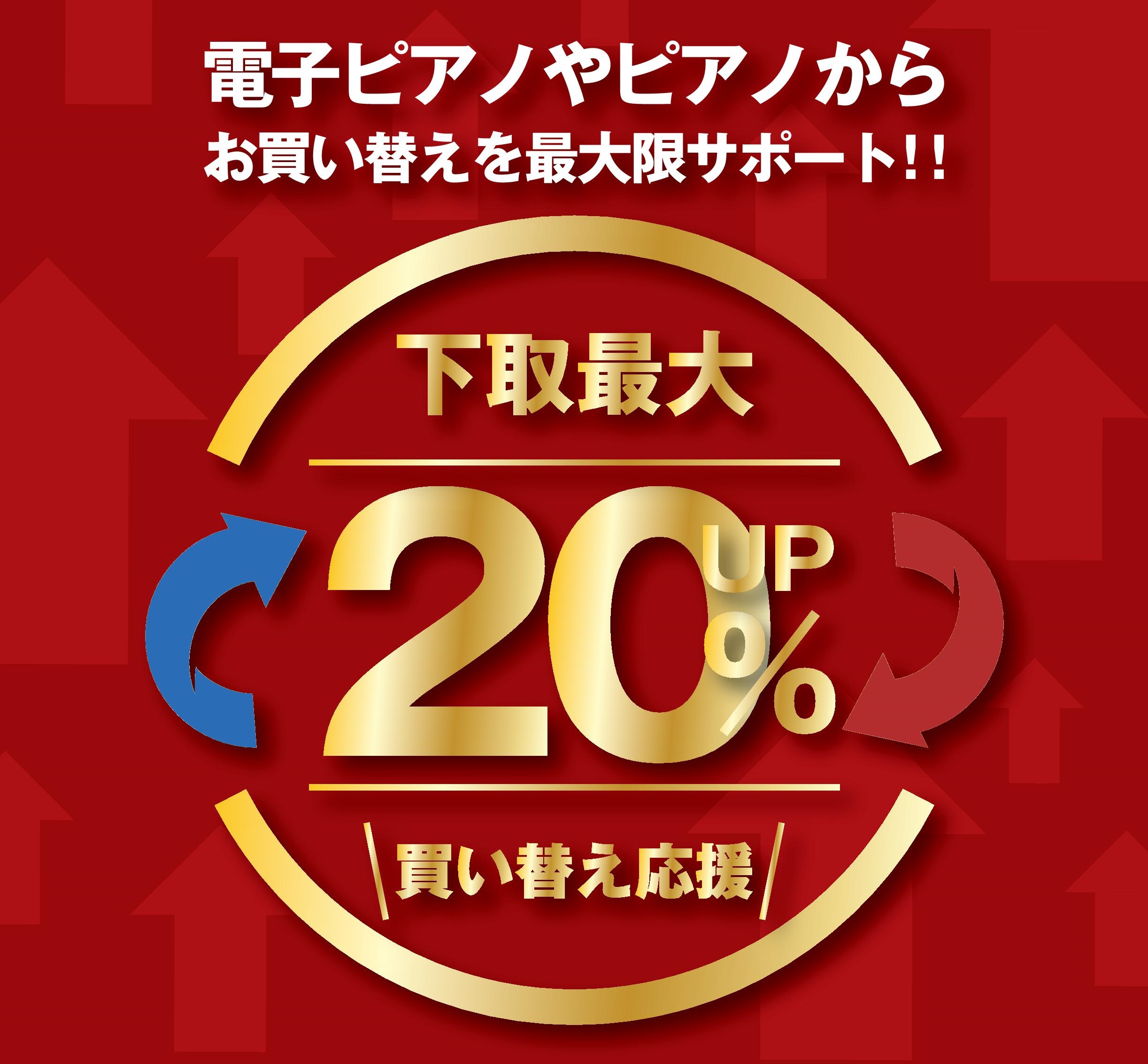ピアノ買取・下取

お買い替えをご検討されている方に、お手持ちのアコースティックピアノや電子ピアノを下取いたします（品番により対象から外れる場合あり）！店頭又はお電話でも即日査定させて頂きますので、お気軽に是非ご相談下さい。査定はもちろん無料です。