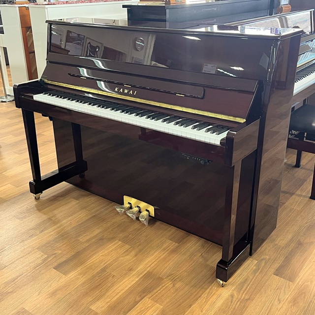 中古アップライトピアノカワイ　K114SNRB