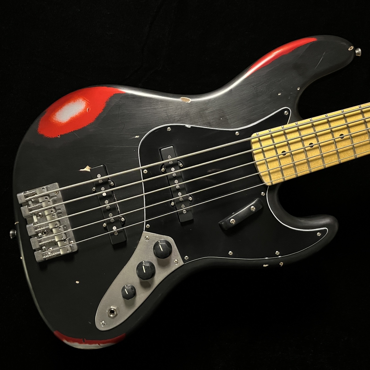 Nash GuitarsJB-5 ASH Black-Candy Apple Red AM871