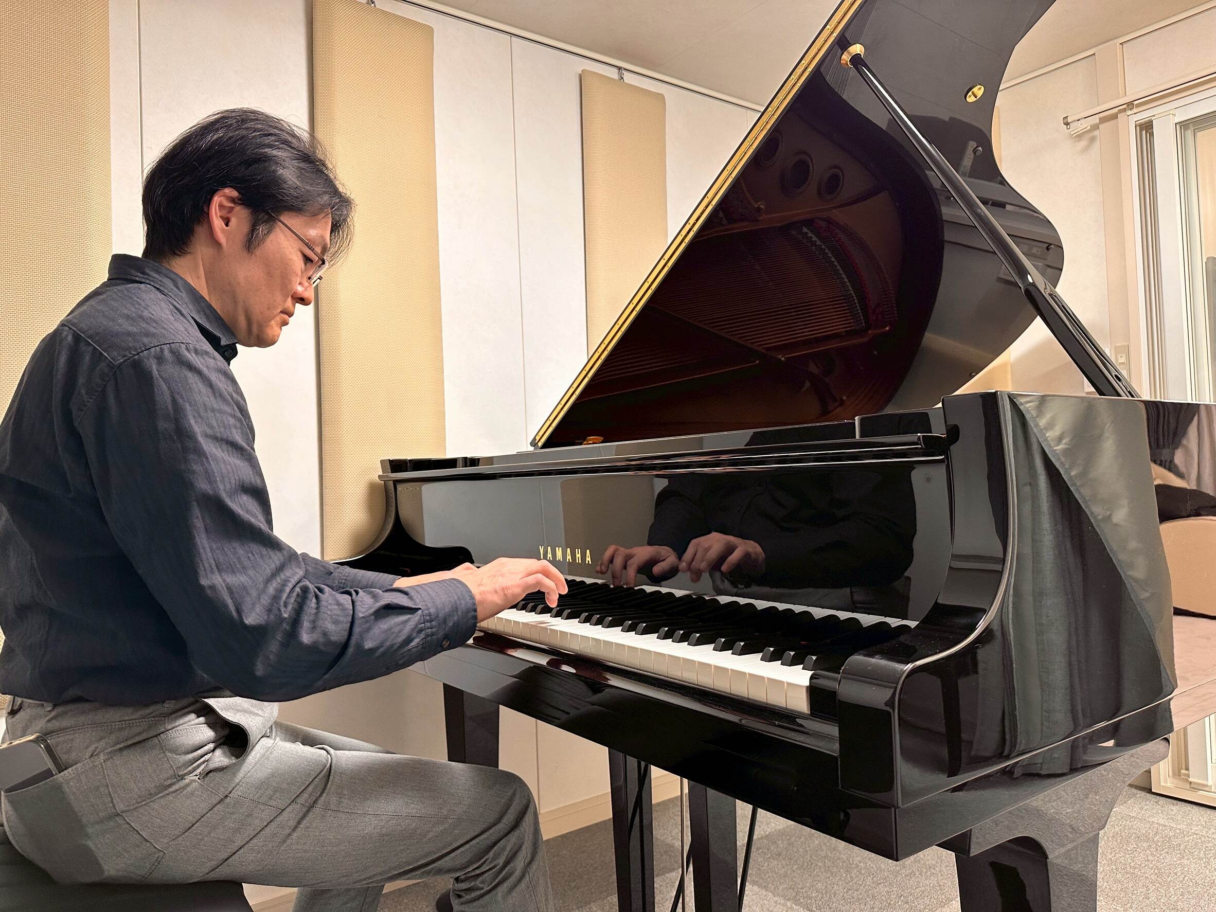 真剣な眼差しで演奏されています✨