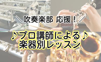 【千葉市 小中学校、高等学校 吹奏楽部を応援してます！】プロ講師による楽器別レッスン【京葉線 稲毛海岸 音楽教室】