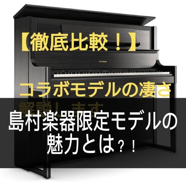 島村楽器と電子ピアノメーカーがコラボして製造した、当社限定モデルの数々！
その魅力とこだわりについてご説明いたします。