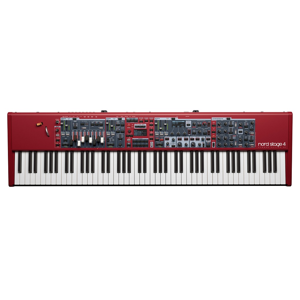 【Nord Stage 4 88】

高品質なオルガン、ピアノ、シンセ音源とパワフルなエフェクトを備えたNordを象徴するフラッグシップシリーズ。
フルウェイテッド88鍵盤モデル