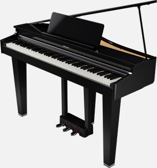 グランドピアノ型電子ピアノRoland　GP3