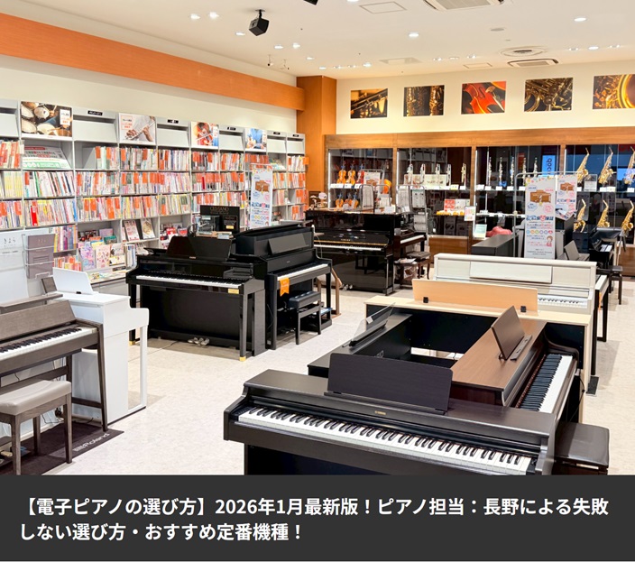 上級ピアノアドバイザーによる電子ピアノの選び方ご案内はこちら！