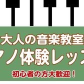 【南大沢・大人のピアノ教室】12月の無料体験レッスン♪