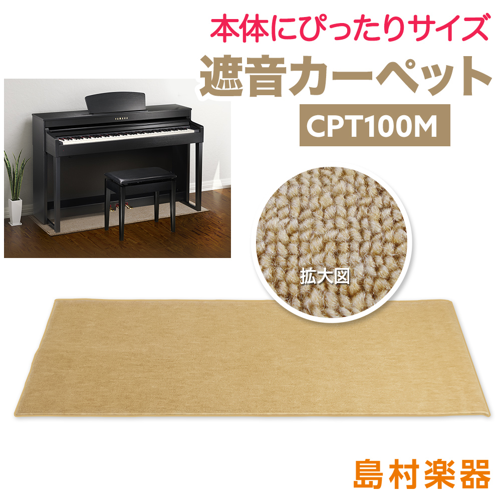 【CPT100M】
電子ピアノ用遮音マット
￥17,800(税込)

※黒もあります