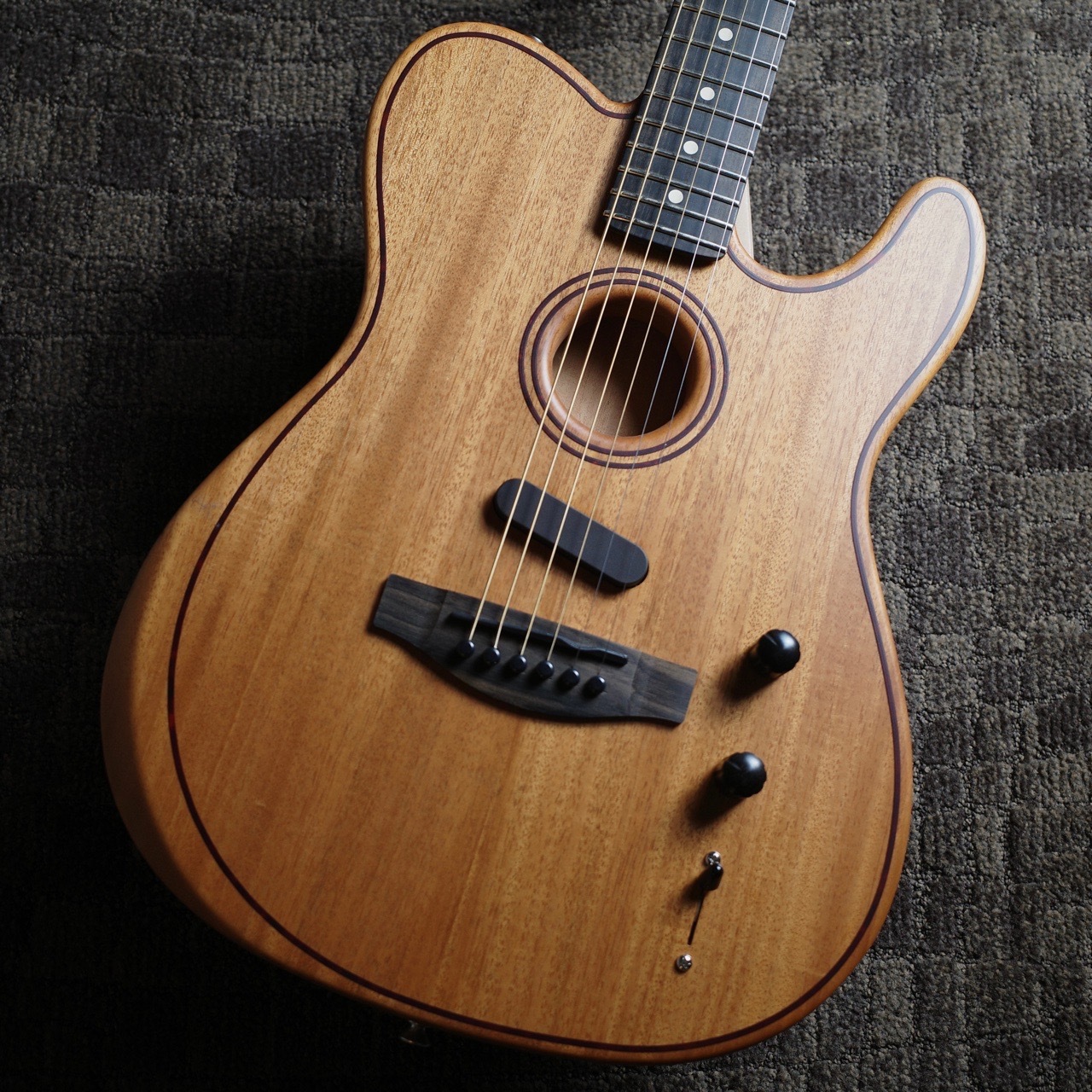 新品Fender American Acoustasonic Telecaster All-Mahogany Ebony Fingerboard