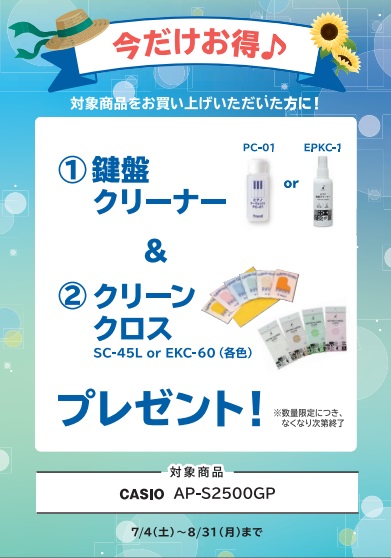 お手入れセットプレゼント