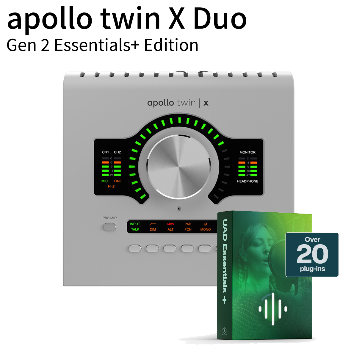 Universal AudioApollo Twin X Duo gen2 essential Bundle