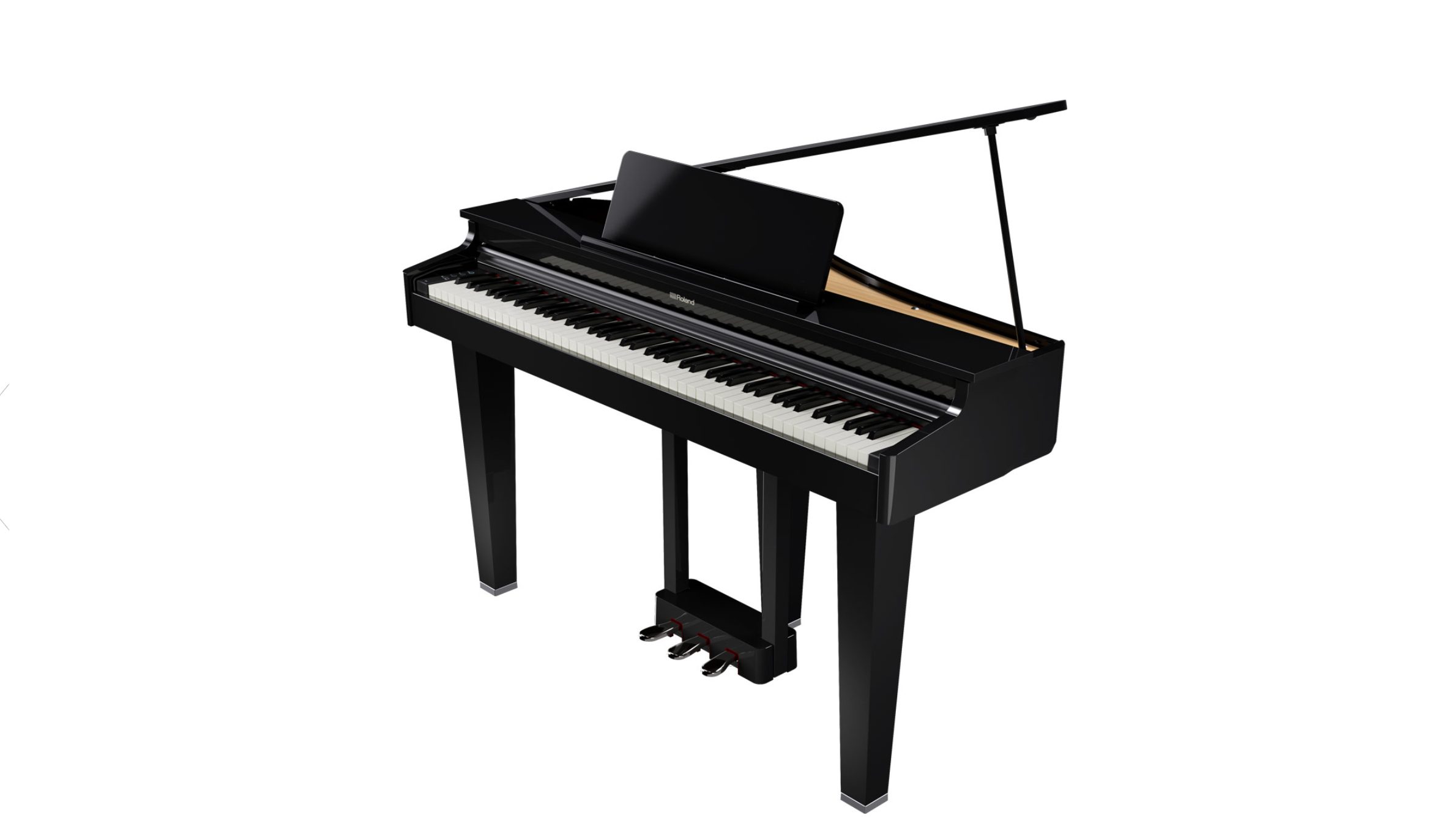 メーカー：Roland
型名：GP‐3　PES
販売価格(税込)：黒鏡面￥418,000

☆省スペースをかなえる、コンパクトでリーズナブルなグランドピアノ。