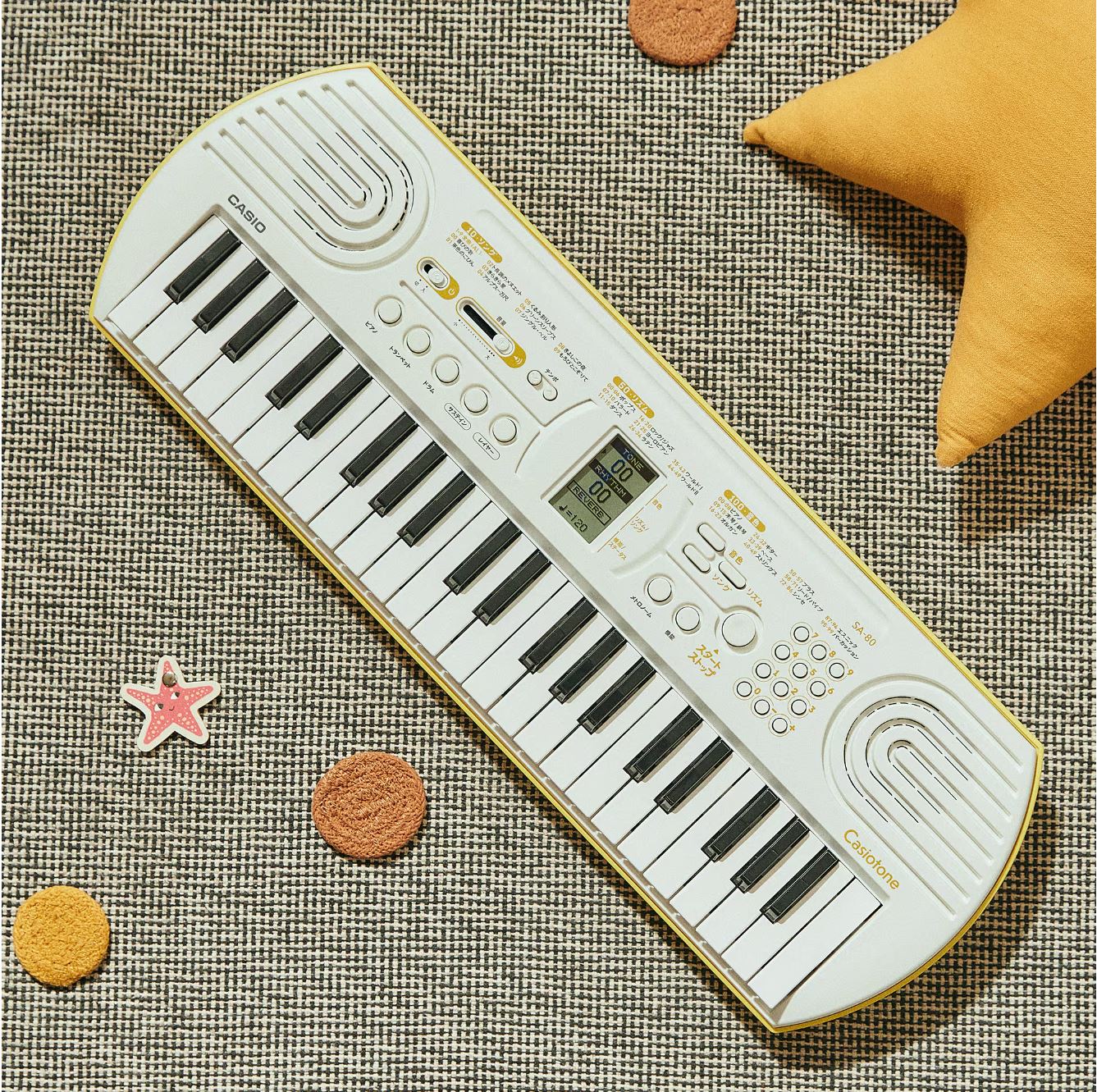 表現の幅を広げる44鍵盤、充実の機能。コーラスの音取りにも最適。CASIO　SA-80