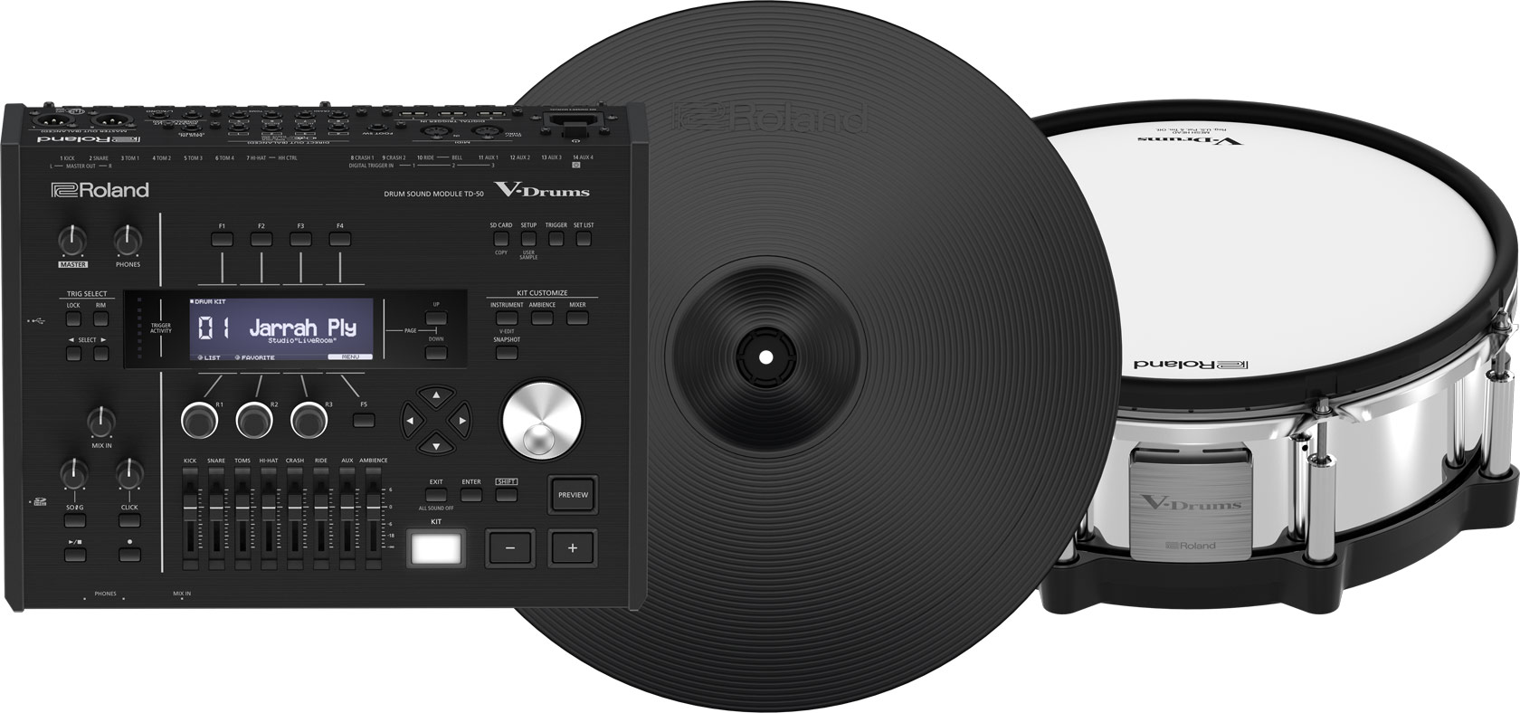 Rolandの特徴②新開発のデジタル・パッドでよりリアルな表現力に進化(TD-27以上のモデルに限ります)