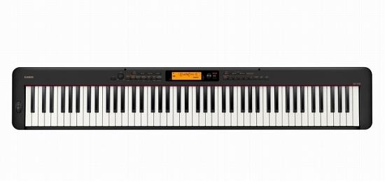 スタイリッシュ電子ピアノ
【CDP-S300】

■外寸(mm):幅1322×奥行き232×高さ99
■質量:10.5kg
■付属品：譜面立て、フットスイッチ

￥49,800(税込)