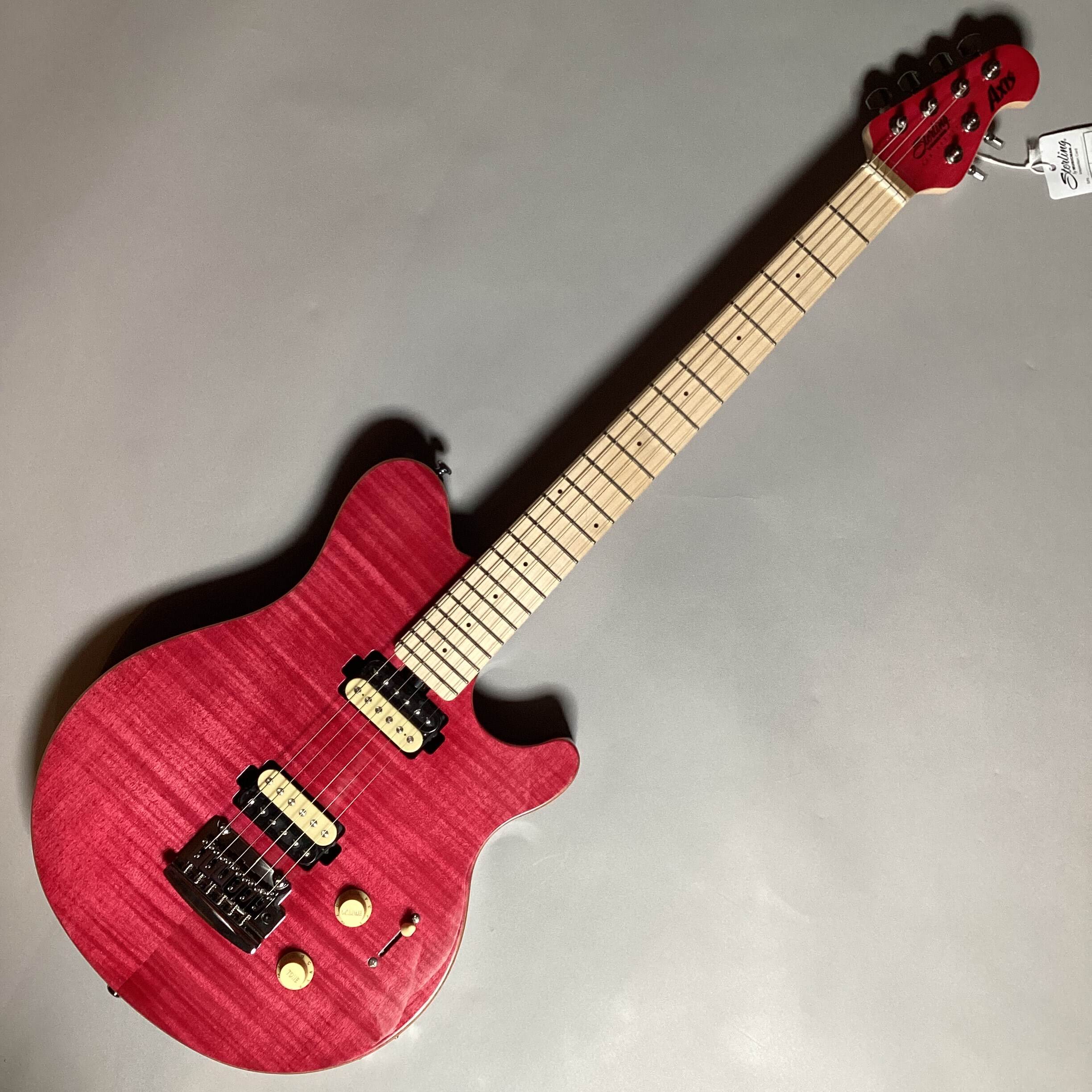 STERLING by Musicman SUB AX3FM-STP-M1 AXIS FLAME MAPLE ステイン・ピンク エレキギター スターリン
