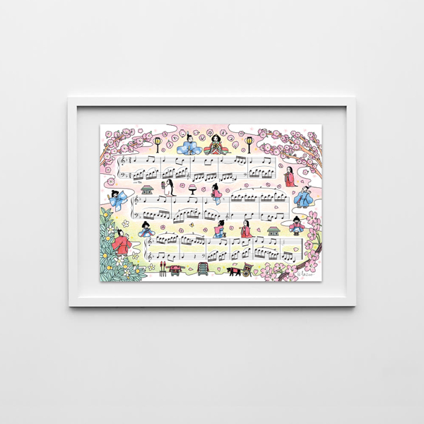 色展開：カラー / モノクロうれしいひなまつり