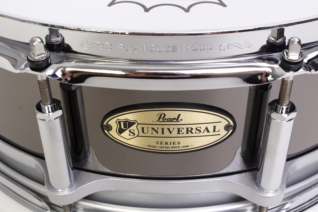 Pearl 限定スネアドラム 「Universal Steel」フリーフローティング