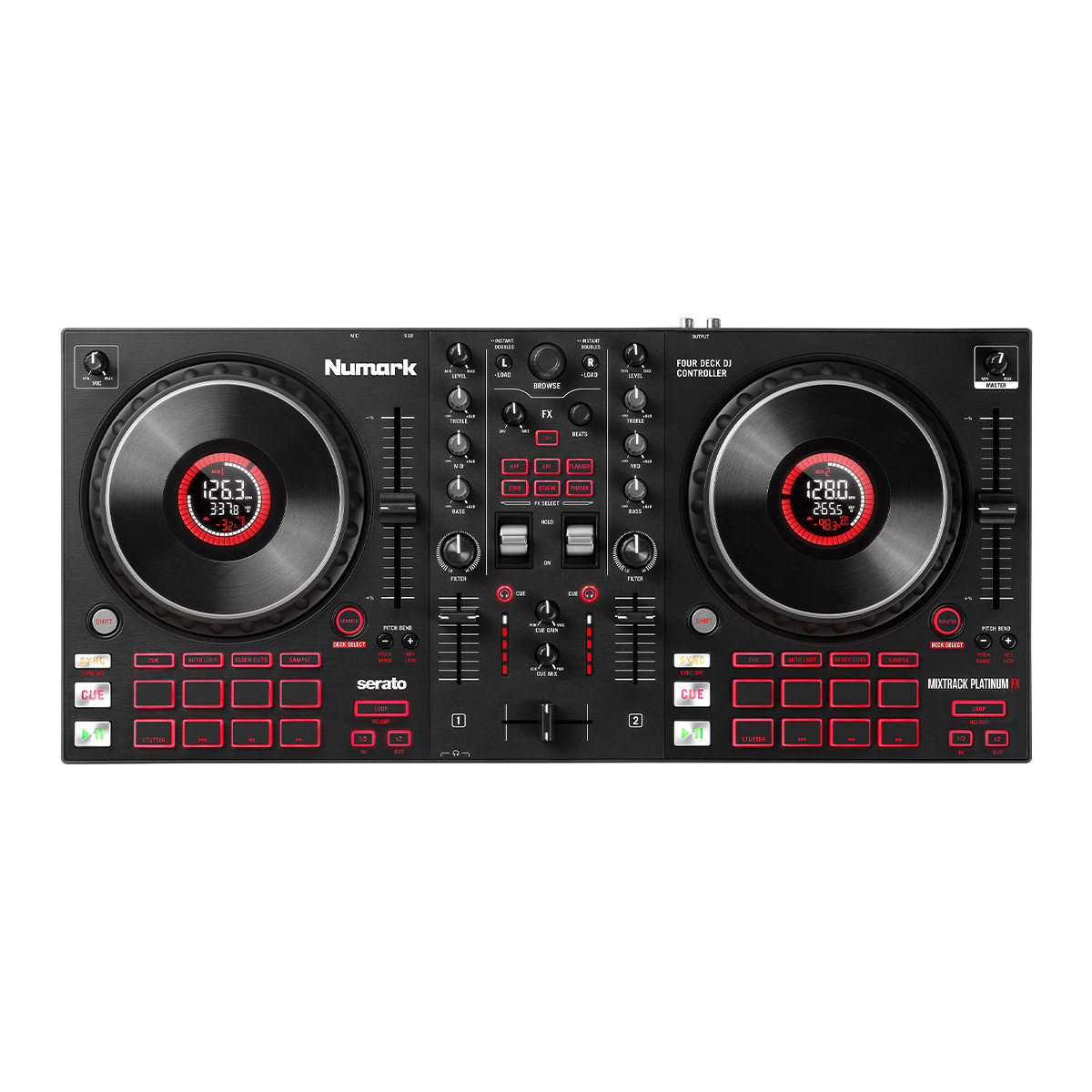 Numark【webからのご注文は商品詳細をクリック！】【seratoのみ対応機種】Mixtrack Platinum FX