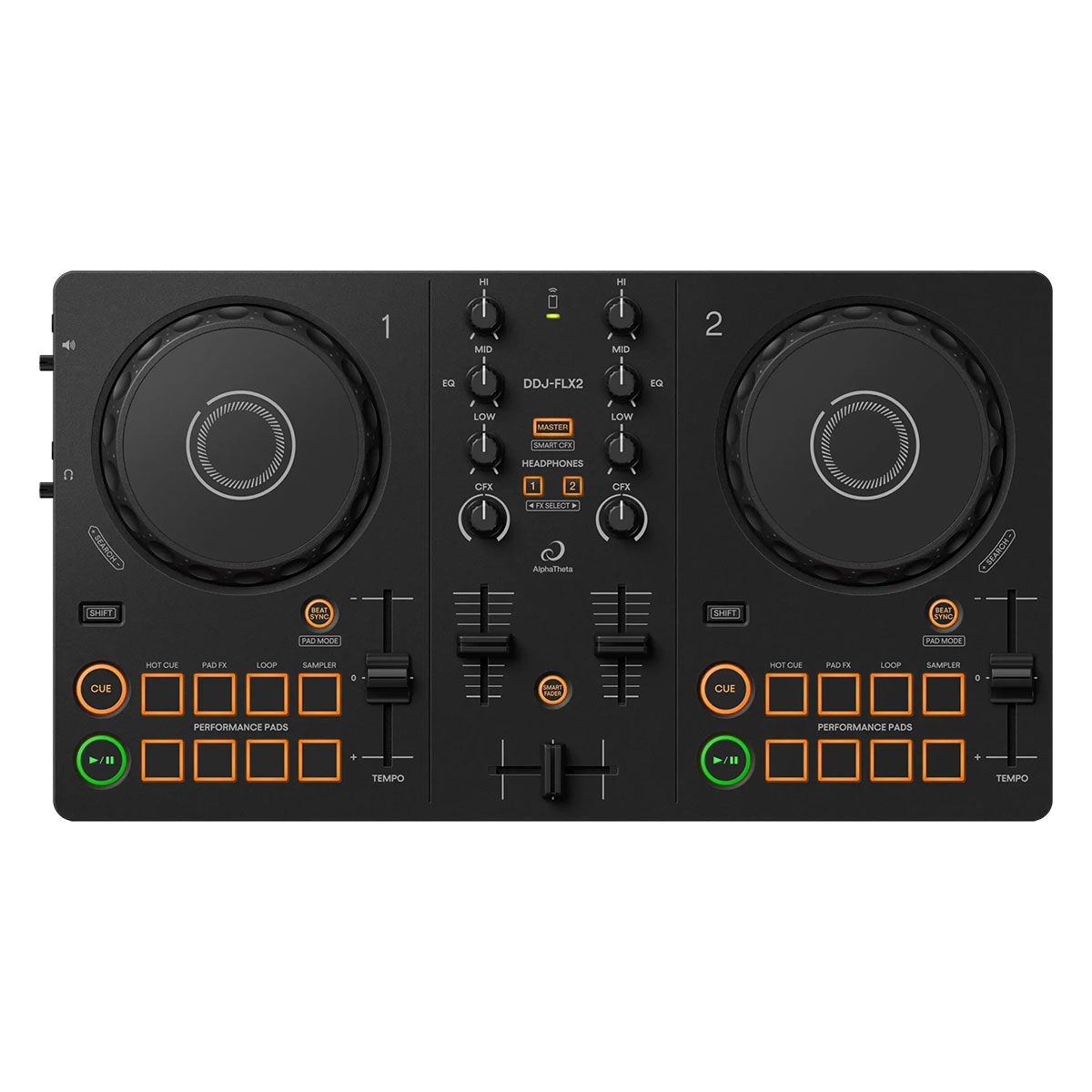 AlphaTheta【webからのご注文は商品詳細をクリック！】【手軽に持ち運びたいならコレ！】DDJ-FLX2