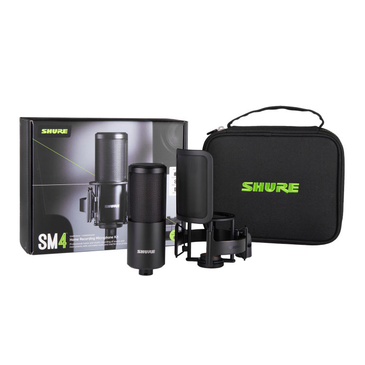 SHURE SM4 Home Recording Microphone Kit (ショックマウント・ポップフィルター付きセット) SM4-K-KIT-J