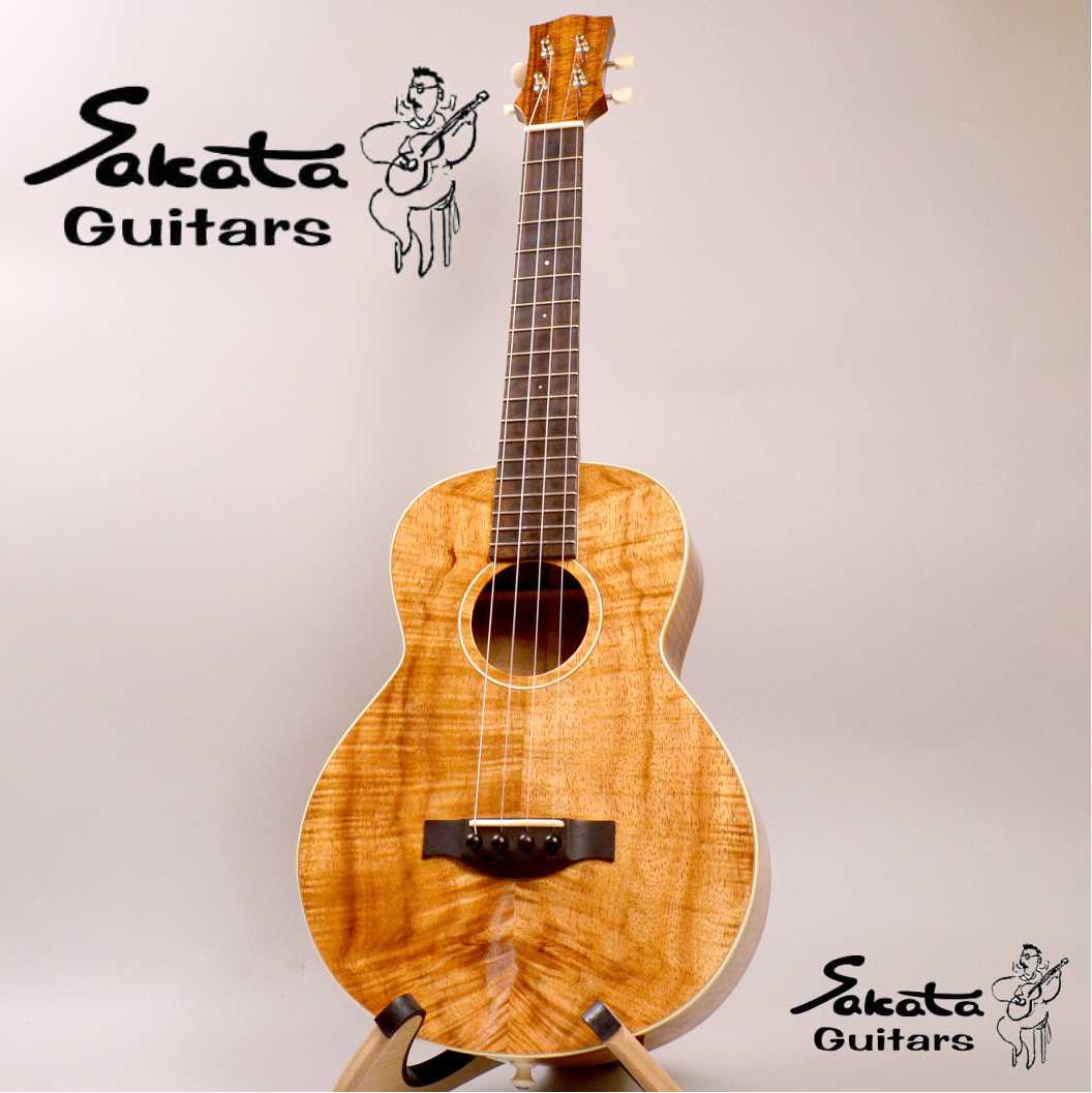 Sakata Guitars (サカタ・ギターズ)UT-SJ #024 (LowG)【テナー／ハワイアンコア／ハカランダ指板】