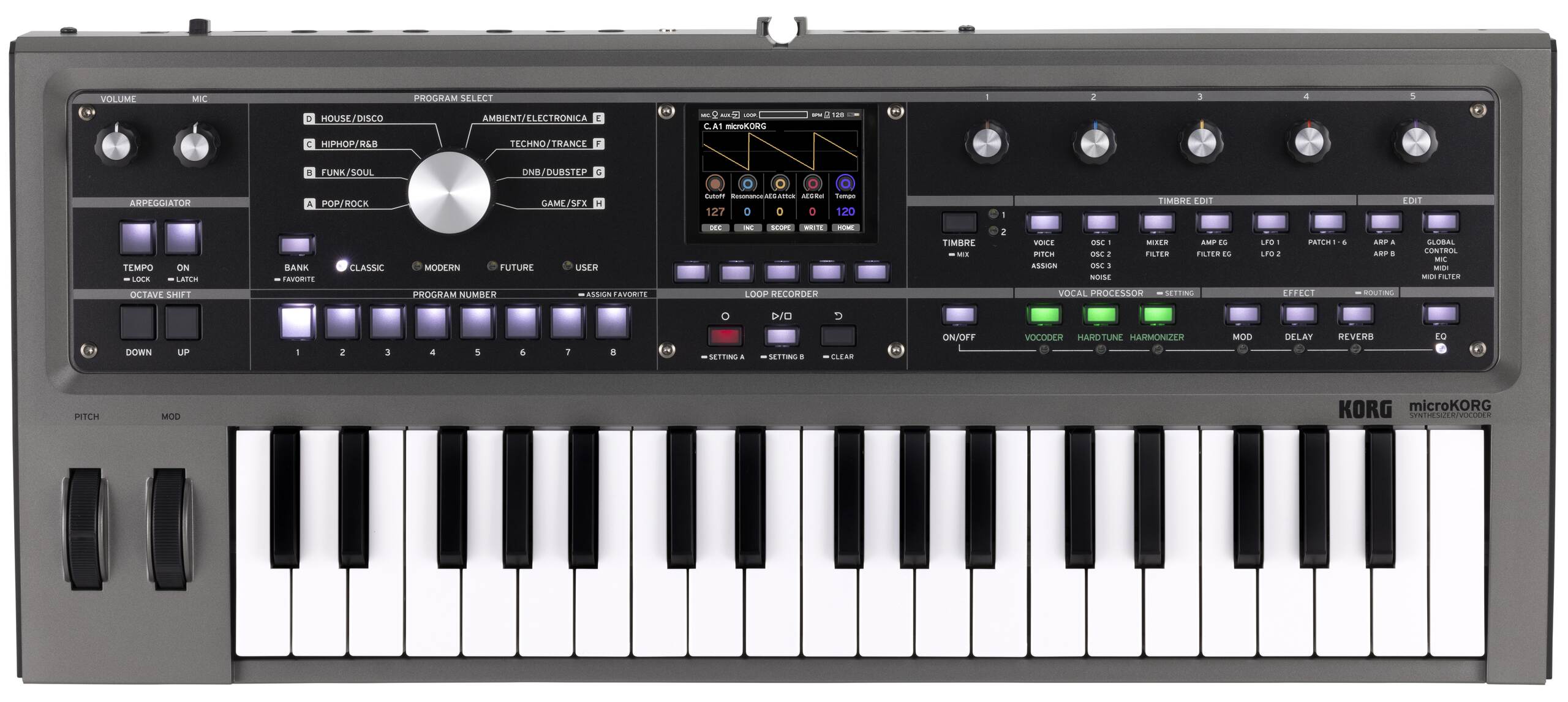 シンセサイザーmicroKORG2 通常カラーモデル