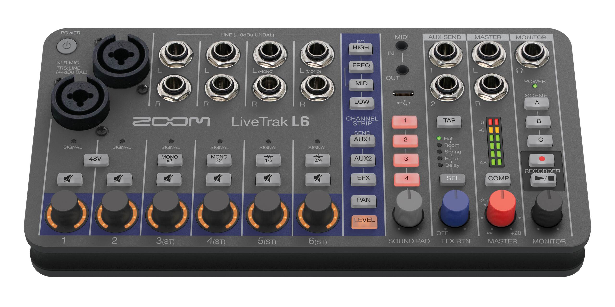 デジタルミキサー＆レコーダーZOOM LiveTrak L6