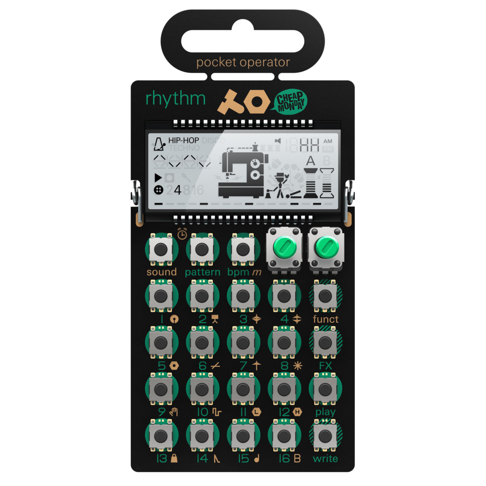 ドラムマシン シンセサイザーTeenage Engineering PO-12 rhythm pocket operator 