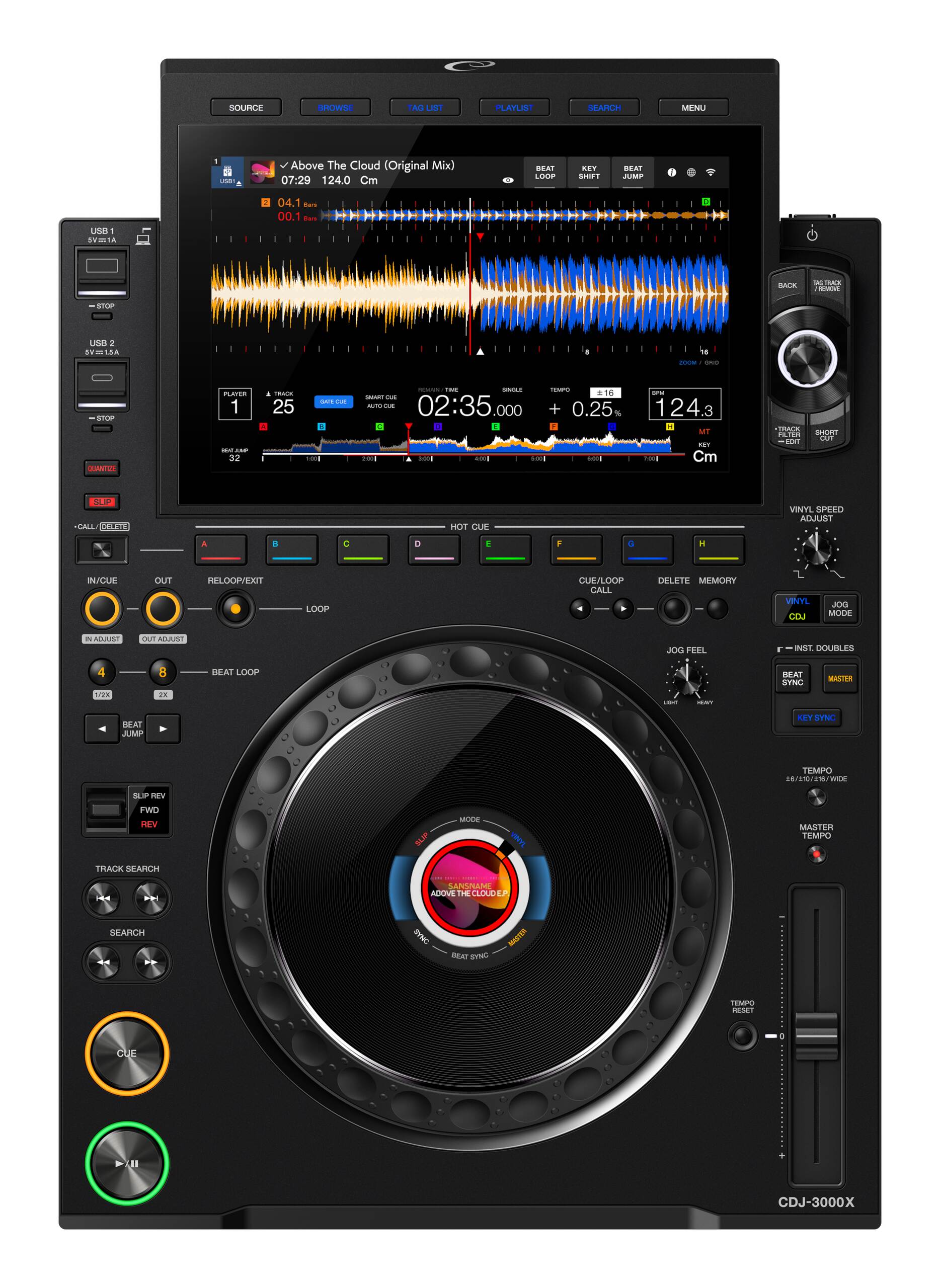 次世代プロフェッショナルDJプレーヤー AlphaTheta CDJ-3000X