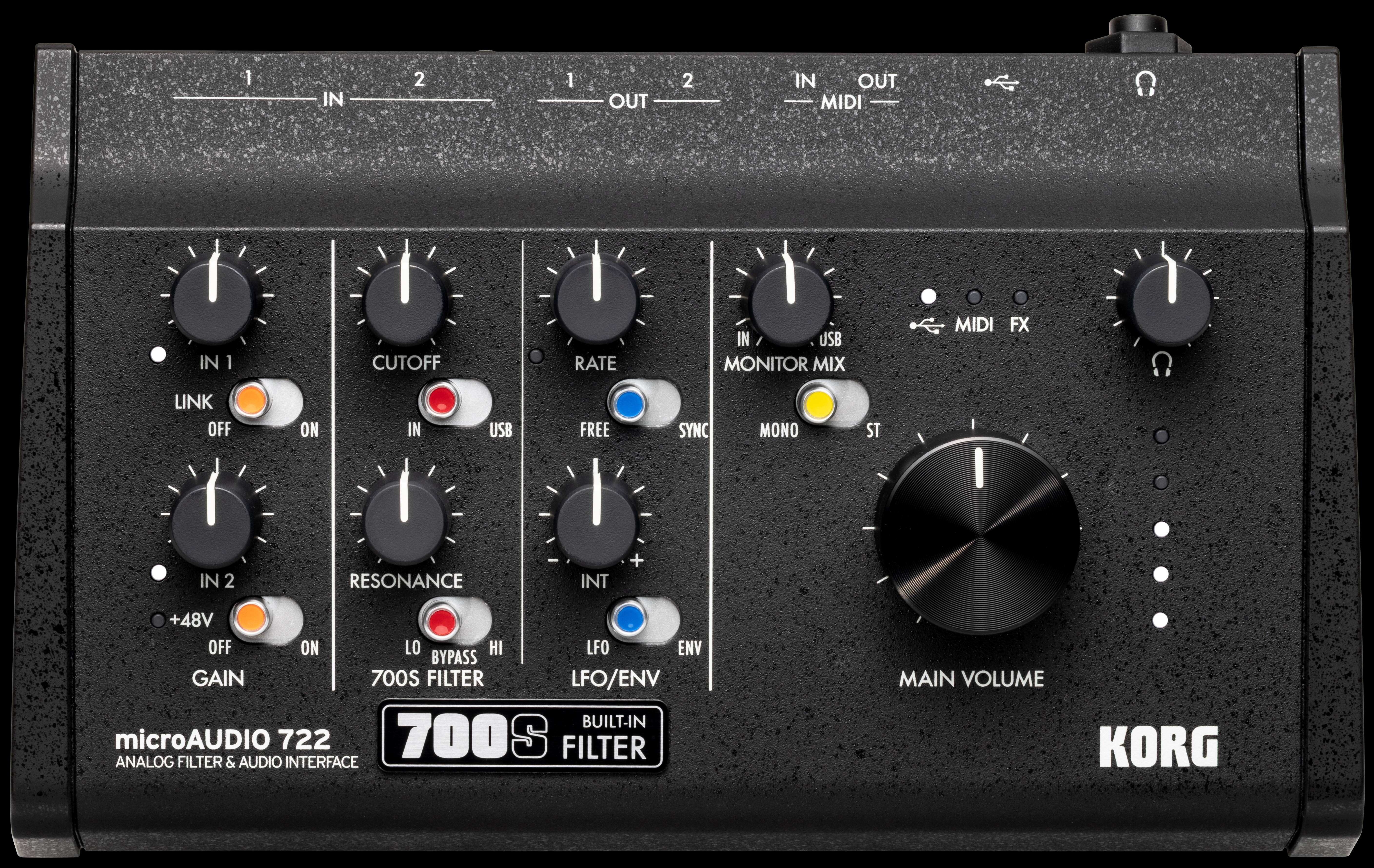 オーディオインターフェイスKORG microAUDIO722
