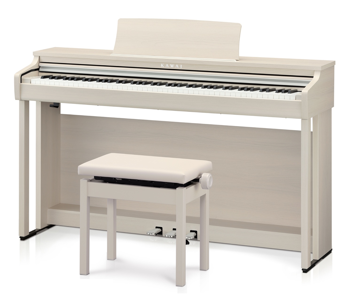 温かみのある白い木肌のホワイトメープル調仕上げKAWAI / CX302（A）
