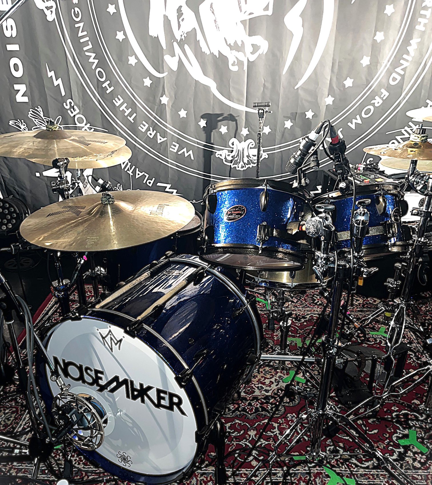 UTA氏のドラムセットと同じカラー【Tanzanite(タンザナイト)】メイプルスネアドラム