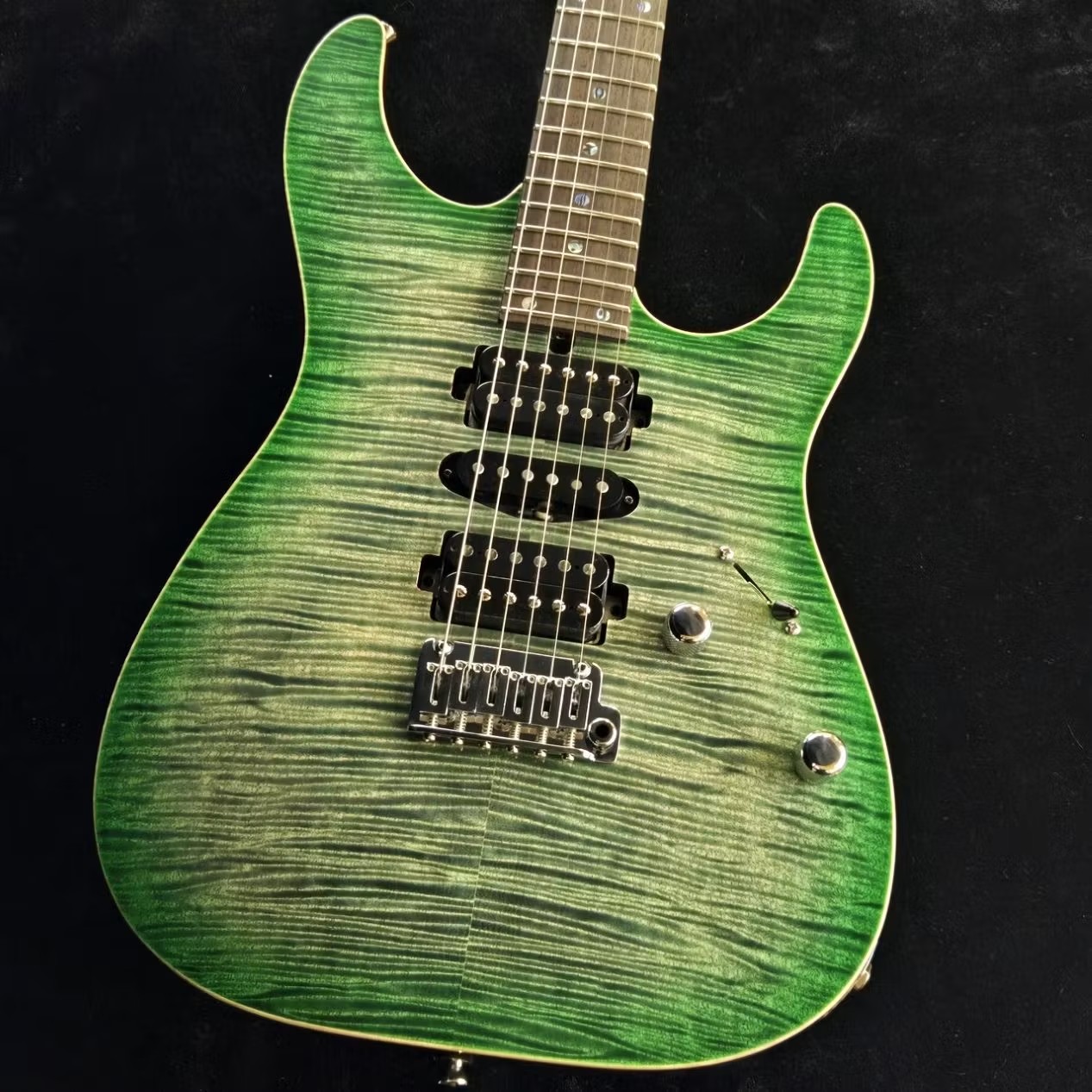 T's GuitarsDST-Pro24 Flame / Faded Green Burst