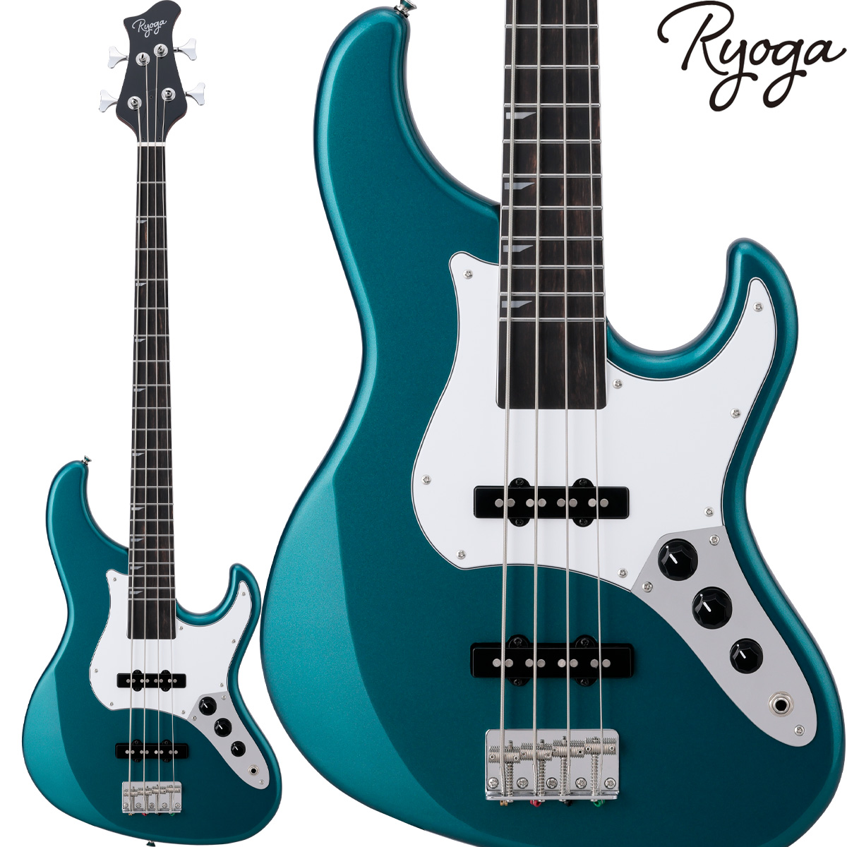 Ryoga　エレキベースVAL-BASS Ocean Turquoise Blue