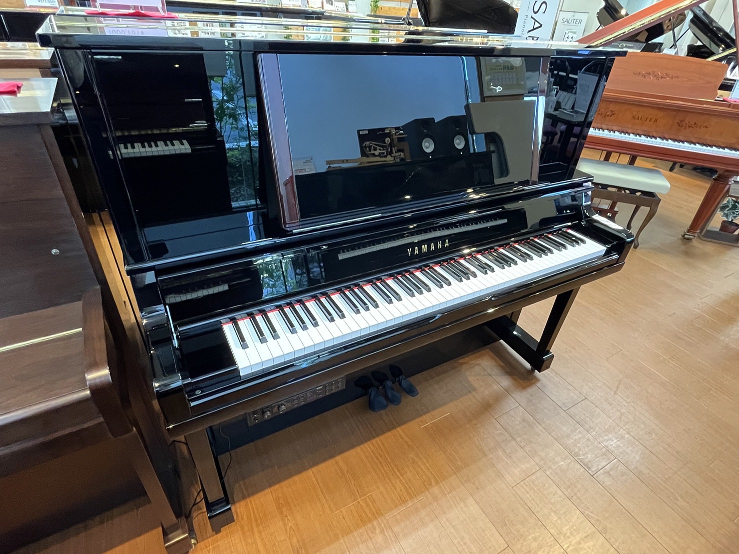 中古アップライトピアノヤマハ YU5+KHP2000消音ユニット付き 🎧