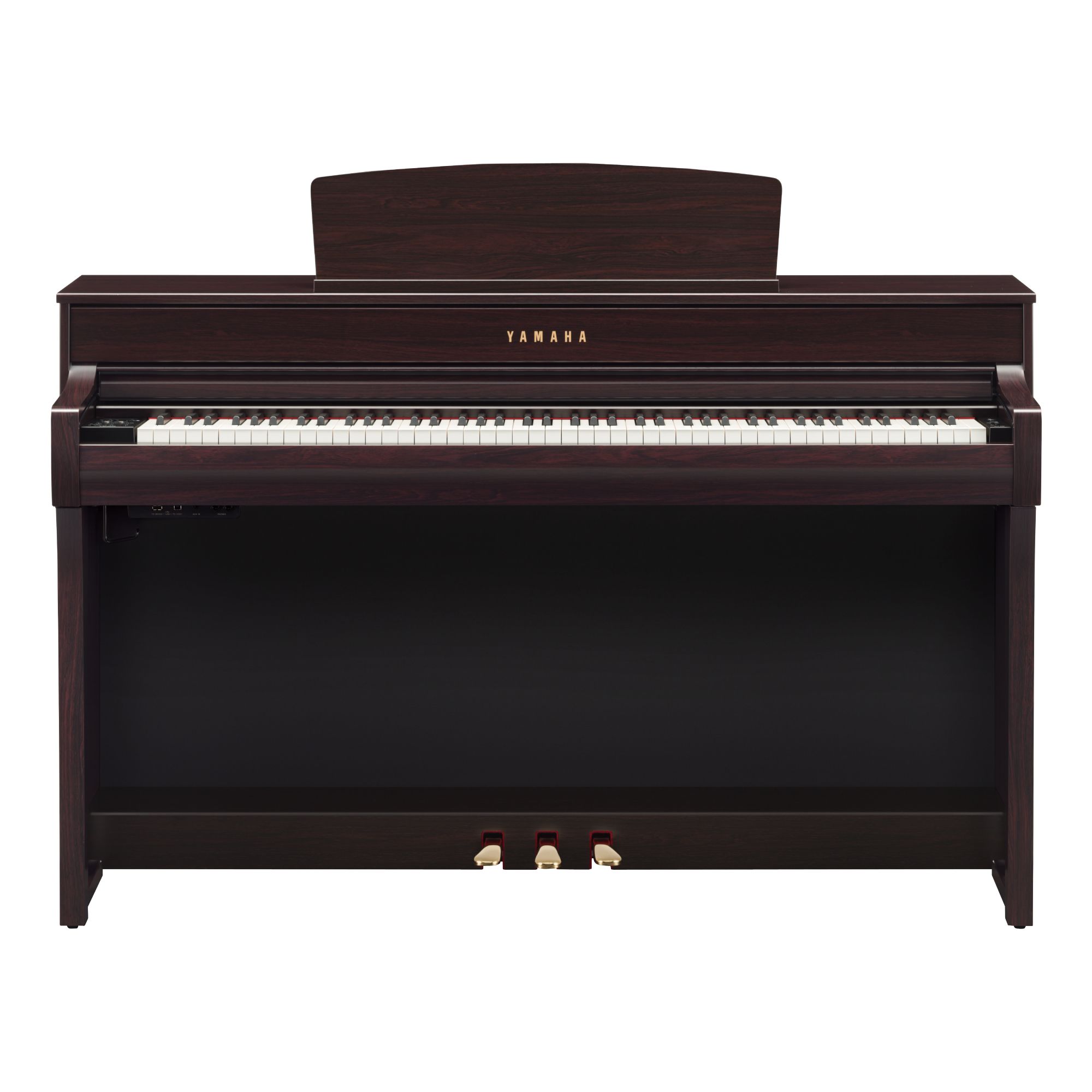 木製鍵盤を搭載しグランドピアノの弾き心地を再現。高音と中低音にそれぞれ特化した4スピーカー搭載CLP-745