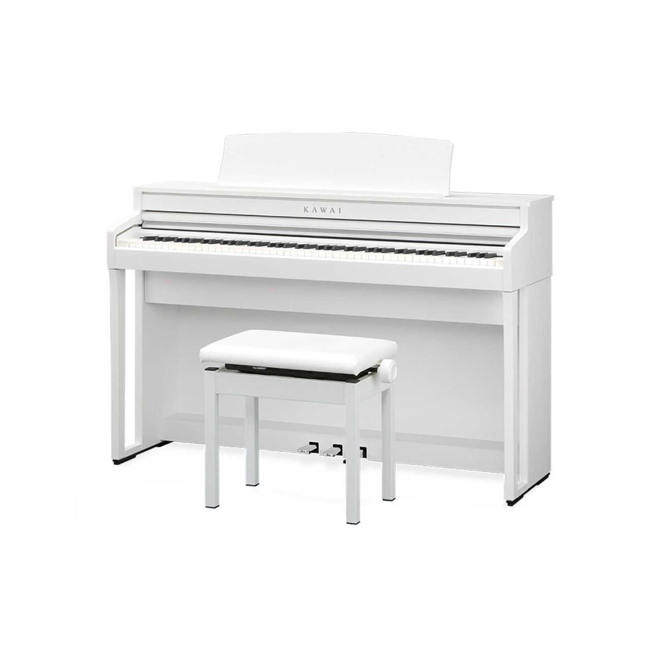 このクラスには珍しい木製鍵盤を搭載。4スピーカーによりアコースティックピアノの演奏に寄せたモデルです。SCA401