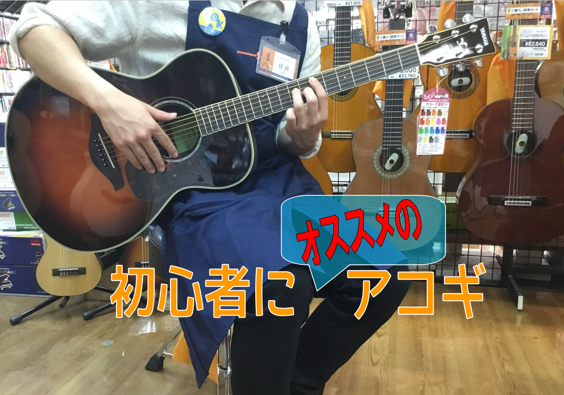 これから始める！最初の一本にオススメのアコギ！