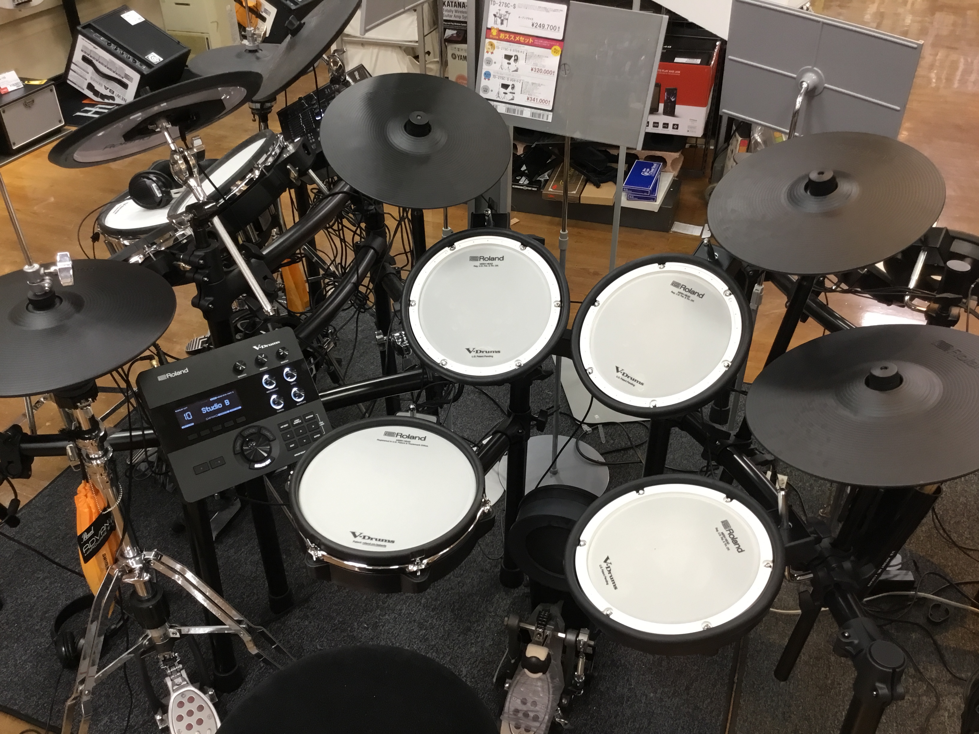 電子ドラム　ROLAND　TD-27SC-S　展示開始しました！