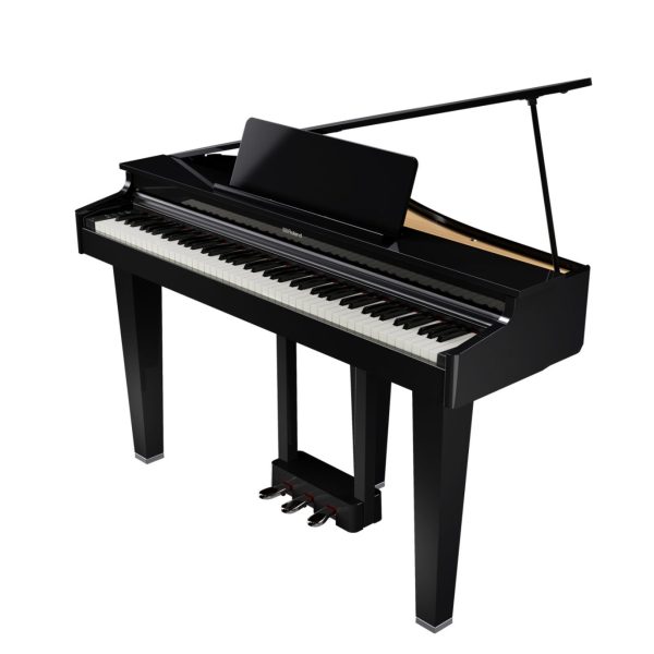 メーカー：Roland<br />
型名：GP‐3<br />
販売価格(税込)：黒鏡面￥385,000<br />
カラー：黒鏡面(展示中)/白鏡面<br />
<br />
☆省スペースをかなえる、コンパクトでリーズナブルなグランドピアノ。