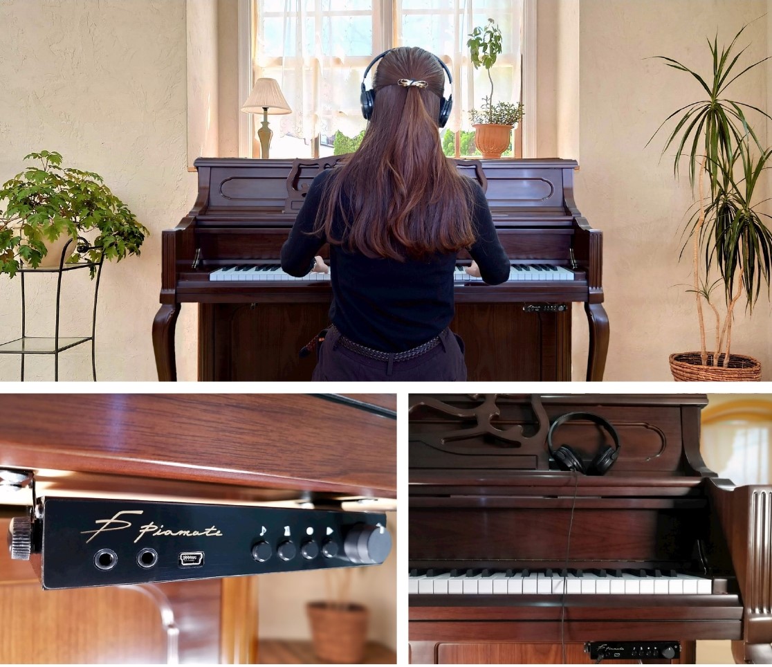 アコースティックピアノの防音対策していますか？ 苦情が来てしまう前に対策しておきたいけれど、「防音室」を導入するとなると、現実的には難しいなあ・・・とお考えの方へ。今お持ちのピアノに後付け出来る「消音ユニット」がオススメです！夜間など音を出せない時間帯も、お持ちのアコースティックピアノで、ヘッドフォ [&hellip;]