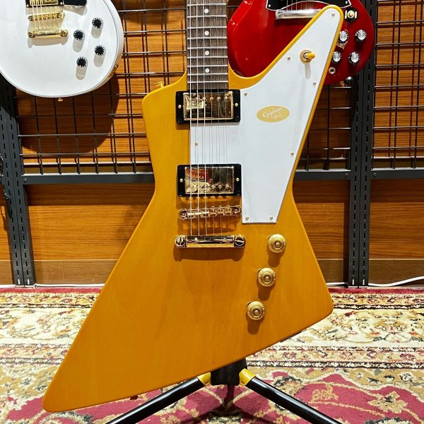 Epiphone Korina Explorer Aged Natural 重量3.04kg 現物写真 エピフォン 【 ららぽーと海老名店 】<br />
<br />
￥ 160,820 税込