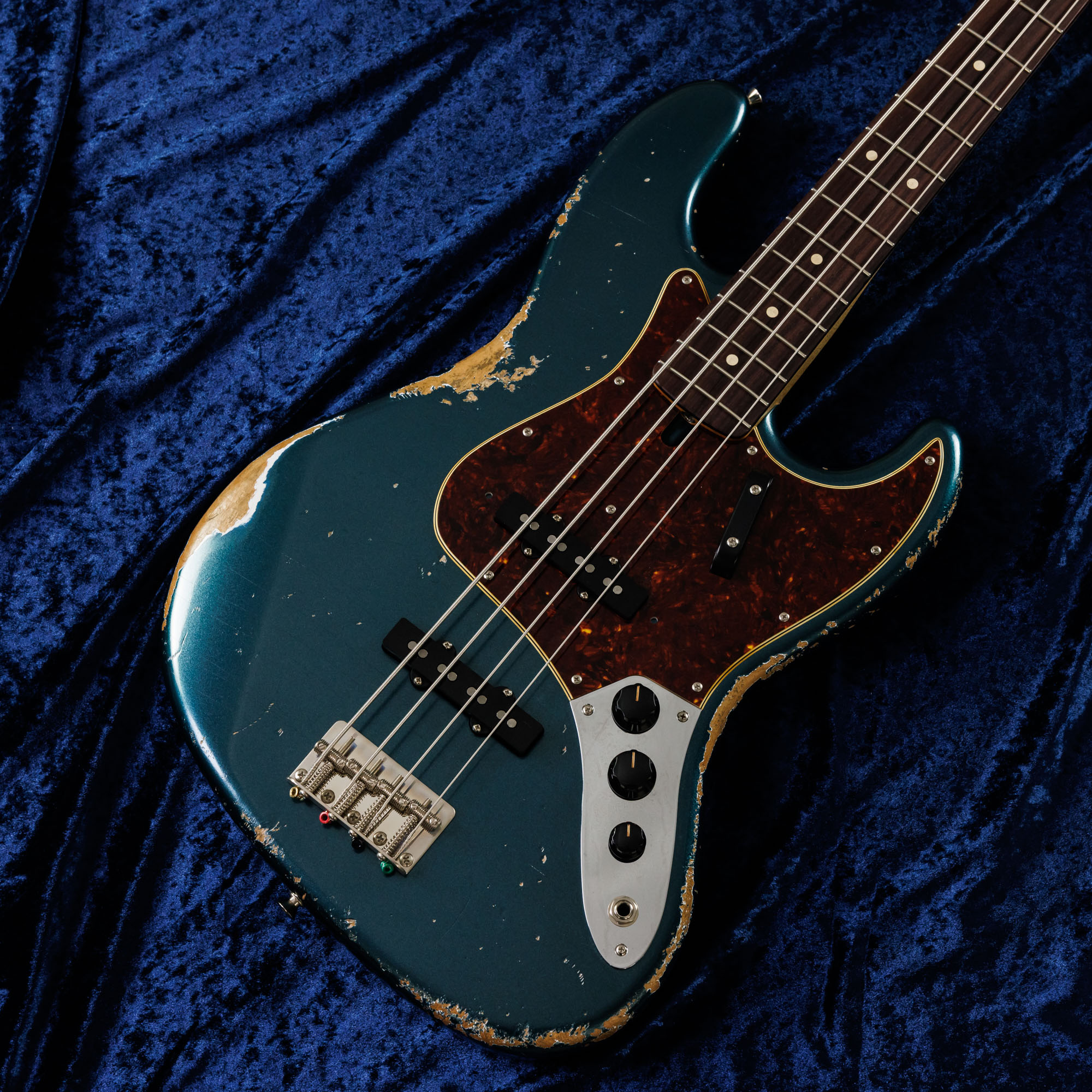 HJB-Premium Heavy Aged Multilayer Lake Placid Blue on White